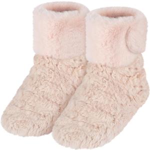 Microwavable Foot Booties for Discomfort Reduction, Feet Warmers for Reduce Aching, Heated Warmer Boots, Heating Pad for Cold Day to Soothing Fatigue, Warming Boot for Women & Men, S/M