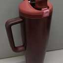 Owala FreeSip Tumbler Insulated Stainless Steel Water Bottle with Built-in Straw and Side Handle, For Travel, Work, School, and Sports, 40oz, BPA Free, Leak Proof, Black Cherry