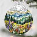 Mountain Wildflower Christmas Ornaments: Christmas Tree Ornaments, Holiday Decor for Nature Lover, Stocking Stuffers, Gift Ideas, Xmas Gifts & Gifts for Mom