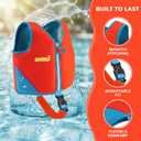 Kids Swim Vest with Crotch Strap - Neoprene Swim Trainer Vest for Toddlers, Boys & Girls Swim Trainer with Adjustable Straps, S