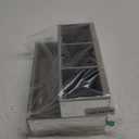 Mirror Hair Dryer Holder Upgrade Crystal Crush Diamond Hair Tool Organizer Wall Mount. Silver Bathroom Cabinet Tray for Blow Dryers, Hairdryer Straightener, Makeup,Brushes (10.5x7x5)