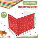 Sherr 30 Pcs School Privacy Boards Bulk for Student Colored Desk Trifold Divider Panels Privacy Partition Folders for School Student Teacher Desks, 15.8 x 13.4 x 11.81 Inches(Fresh Style)
