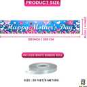 Mothers Day Banner for Mothers Day Decorations - XtraLarge120x20 Inch | Happy Mother's Day Party Decorations | Mothers Day Yard Signs, Mother's Day Outdoor Decor