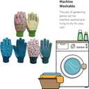Kids Gardening and Garden Gloves for Toddler,Children's Yard Work Glove,Gift,Cute Pattern,Age3-8 (Large)