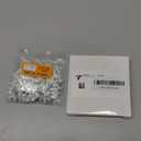 Cable Clips Nail in Cable Clips 100 Pcs 8mm Flat Ethernet Cable Wall Clips Cable Tacks Coax Cable Clip Speaker Wire Clips Cable Nails for Cords Cat5/Cat5e/Cat6/Cat7 RJ45 Cord Clips