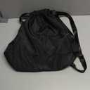 LOKAPEGY Black Drawstring Backpack for Women, Waterproof Drawstring Gym Bag for Men, Small Cinch Sack for Basketball, Pull String Sport Bag for Soccer.