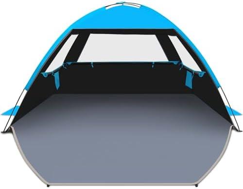 Gorich Beach Tent Sun Shelter for 3/4-5/6-7/8-10 Person with UPF 50＋ UV Protection, Lightweight & Easy Setup Beach Shade Canopy, Portable Beach Shade Tent Beach Cabana