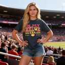 ALLTB in My Game Day Era Shirt Football Shirts for Women Football Graphic Tops Casual Short Sleeve Tee Sports Fan T-Shirts (XXL)