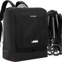 Momcozy Stroller Travel Bag for Airplane | Suit ClickGo Stroller | Compatible with Strollers Folded Dimensions of 22.1 X 17.3 X 9.8 Inch | Fit Most Major Brand | Hand-held  Back-carrying (Black)