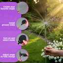 Glooglitter 3 Pack Mardi Gras Solar Firework Lights 120 LED 8 Modes Waterproof Multicolor Mardi Gras Solar Stake Lights Outdoor Landscape Lamp for Garden Yard Patio Pathway Lawn Carnival Decoration