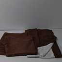 NICETOWN Brown Blackout Curtain Blinds - Solid Thermal Insulated Window Treatment Blackout Drapes for Bedroom (2 Panels, 62 inches Wide by 72 inches Long)