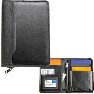 High Road Car Owners Manual Case and Glove Compartment Document Holder - Pebbled Faux Leather Glove Box Organizer for Car, SUV, Truck (Black)