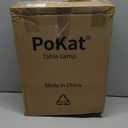 PoKat Touch Bedside Table Lamps with USB Ports for Bedroom Living Room, 25'' Dimmable Nightstand Touch Lamps for Living Room, Modern Ceramic Lamps for Night Stands Bedroom, Office, White and Beige