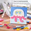 Arteza Kids String Art Kit, Set of 5 Sea Animal Designs, Plastic Pushpins, Art Supplies for Kids Craft Projects and Free Time Activities