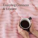 BEDELITE Fleece Pink Throw Blanket for Couch - 300GSM Soft & Warm Valentines Blanket Gifts for Women Girls, Decorative Spring Pink Blankets for Home, 50"x60"