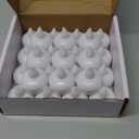 Homemory 24 Pack Waterproof Flameless Floating Tealights with Dried Rose Petals, Warm White Battery Flickering LED Tea Lights Candles - Wedding, Party, Centerpiece, Pool & SPA