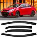 Window Rain Guards for 2014-2019 Toyota Corolla, Window Visor Guard Vent Wind Shade Deflector Rain Shield Protector Sun for 14-19 Corolla 2015 2016 2017 2018 14 15 16 17 18 19,Outside-Mount, 4PCS