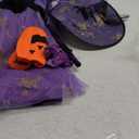 Meland Witch Costume for Girls, Light Up Halloween Costumes for Kids Toddlers 3-10, Witch Dress for Girls Dress Up 5-6Y, M