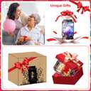 ANGMLN Romantic Rose in Glass Mason Jar Solar Powered - 2 Pack Enchanted Rose Gift for Her Light Up in Glass Lantern, Valentine's Day Gift Rose Forever Flower for Party Wedding Decor