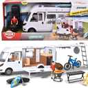 Dickie Toys Camper Toy with Hymer License, Opening Doors, Lights & Sounds