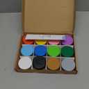 Modeling Clay for Kids - 12 Super Soft & 100% Natural Doughs Made from Wheat Flour - 100g Per Can of Reusable & Vibrant Clay Modeling Kit for Ages 3+ by Maries Kids