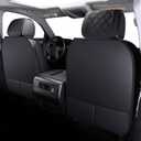 Aierxuan Seat Covers for Truck Chevy Chevrolet Silverado GMC Sierra Pickup 2007-2026 1500 2500HD 3500HD Trail Boss Z71 Crew Double Extended Cab Waterproof Leather Protectors (Full Set, Black)