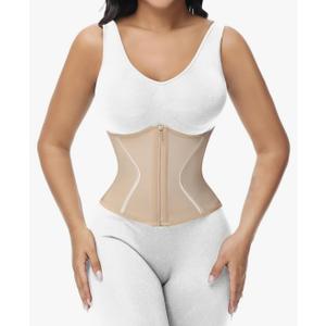 SHAPSHE Short Torso Waist Trainer for Women Corset Waist Cincher Shapewear Tummy Control Workout Hourglass Body Shaper M