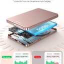 [0.3" Ultra Slim] [Alloy-Made] ULiXWH for Magsafe Portable Charger for iPhone, 2026 Upgrade 5000mAh Fast Charging Magnetic Power Bank, Wireless Battery Pack for iPhone 17 Air 16 15 Pro Max 14 13, Pink