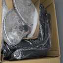 DUMOS Bar Stools Set of 2, Armless Adjustable Swivel Barstools, PU Leather Hydraulic Kitchen Counter Height Bar Stools, Thickened Seat Cushion Square Island Barstools with Back, Inky