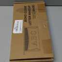 2 Pcs Boho Straw Clear Makeup Letter Pouch, Sunscreen SPF Bag Pouch, Waterproof Beach Toiletry Bag Accessories for Women