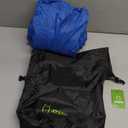 ATEPA Inflatable Stadium Seat Cushion Bed, Self-Inflating Memory Foam Stadium Seats Bleacher Seat Chair Cushion Pad for Airplane Travel Backpacking Sports Events.Color Blue,Bag Black