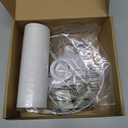 White Lamp Shade, Small Drum Lampshade 8.7" Top x 8.7" Bottom x 8.8" High (Spider), Replacement Lamp Shade Natural Linen Hand Crafted for Table Lamps Floor Lamps Chandelier Lamp, Assembly Required