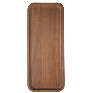 HOMKULA Acacia Wood Serving Platters and Trays - 14" x 5.5" Wooden Mini Charcuterie Boards, Small Cheese Board, Rectangle Wooden Tray for Kitchen Counter, Bathroom, Home Decor, Party (2, 14"X5.5")