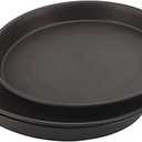 15 Inch Plant Saucer, Black Plant Plates to Catch Water, Pebble Tray for Plant Humidity, Flower Pot Saucers for Indoor and Outdoor Garden(2PCS)