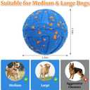 Interactive Dog Toys, Automatic Moving Dog Balls Self Rolling Vibrating Bouncing Ball for Dogs Medium & Large E-TPU Smart Dog Toys Stimulating for Boredom-Blue
