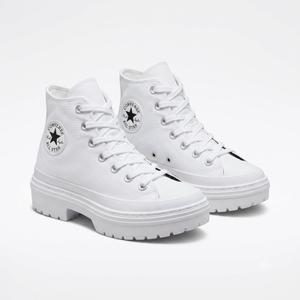 Converse Women's Chuck Taylor All Star Lugged Heel Platform High Top Sneaker, 6, White And Black