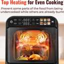 Air Fryer - Dual Basket Air Fryers, 11.6QT Double Airfryer, 2 Stacked Rack, Large Family Size, Touchscreen Controls, 6-in-1 Presets, Roast, Sync & Match Functions, Dishwasher-Safe Parts