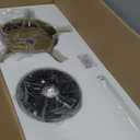 52 Smart Ceiling Fan with LED Lights Remote,Quiet DC Motor,Voice Control via Alexa Google WIFI Phone,Outdoor Indoor Modern Ceiling Fans,Dimmable,for Bedroom Patio Porch,Gold and White Black