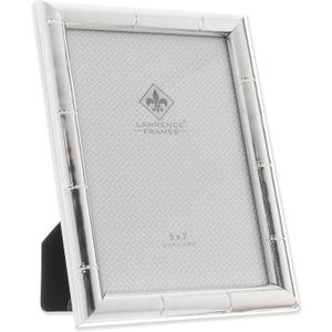 Silver Picture Frame - Bamboo Design - 5x7
