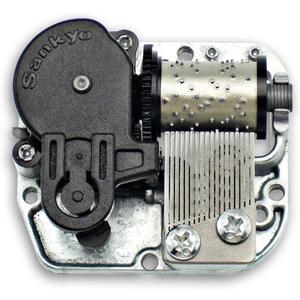 BinkeGG Play (Santa Claus is Coming to Town) Music Box Spare Part Grey Wind Up Sankyo Musical Movement for DIY Music Boxes (65 Tunes Option)