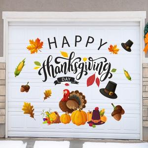 18 Pieces Happy Thanksgiving Garage Door Magnet Fall Harvest Funny Magnets for Fridge Happy Holiday Magnets Autumn Turkey Pumpkin Corn Hat Magnetic Decorations for Party Supplies Home Decorations