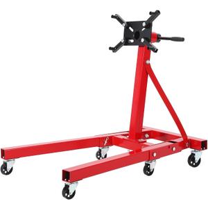 2000 LBS Engine Stand,Heavy Duty Foldable Rotating Engine Stand with 360-Degree Rotating Head,4 -Adjustable Arms & 6-Casters,for Vehicle Maintenance and Auto Repair
