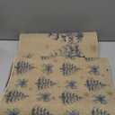 Artoid Mode Bow Tie Xmas Tree Snowflakes Christmas Kitchen Mats Set of 2, Winter Low-Profile Home Decor Kitchen Rugs for Floor - 17x29 and 17x47 Inch