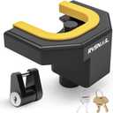 Trailer Hitch Locks Kit - Heavy-Duty Hitch Lock for 2" Couplers with Straight Lips, Anti-Theft Steel Core Lock with Keys for RV, Camper, Trailer, Boat, Caravan