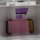 11.9 Gallon / 45 Liter StepOn Plastic Trash Can, Plastic Wastebasket Garbage Bin for Kitchen,Home, Bedroom, Bathroom,Office & Slim Space-Saving, White