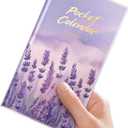9 x Pocket Calendar 2026-2027 for Purse,Small Pocket Planner 2026-2027 for Purse 3.56.5In,24 Month Organizer from Jan 2026- December 2027 Mini Planner with Pvc Cover for Organizing & Planning (Lavender)