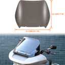 12" Windshield for Harley Road Glide 2024-2026, Dark Tinted Wind Shield Windscreen Air Deflector for Harley Davidson FLTRXSE 2023-later FLTRT FLTRXL 2026-later Accessory