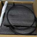 Kanwone 3 Tiered Serving Stand with White Porcelain Plates, 10" Round Tray, Dessert Table Display Set, Black Metal Stand, Versatile & Durable