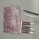 25000Pcs Resin Rhinestones with Tweezers for Crafting, Hot Pink 2-6mm Mixed Sizes Bedazzling Crystal with 3Pcs 10ml B7000 Jewelry Glue for DIY Crafts Clothing Tumblers Shoes Fabric Nail Art