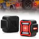 BUNKER INDUST Smoked LED Tail Lights Replacement Kit for 2018-2022 Jeep Wrangler JL Accessories, Rear Brake Light Tail Lamp Turn Signal Light Reverse Back Up Assembly,Pair